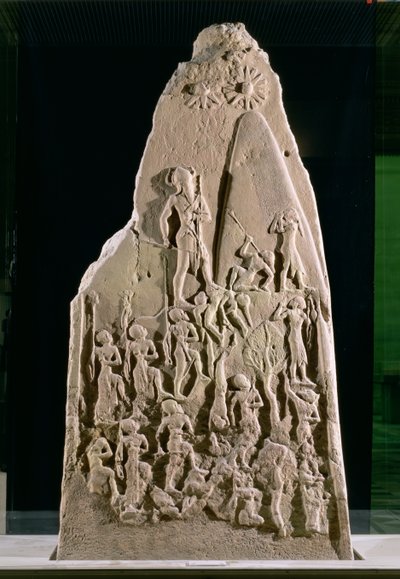 Victory Stele of Naram-Sin, King of Akkad, Over the Mountain-Dwelling Lullubi, Akkadian Period, c.2230 BC by Mesopotamian